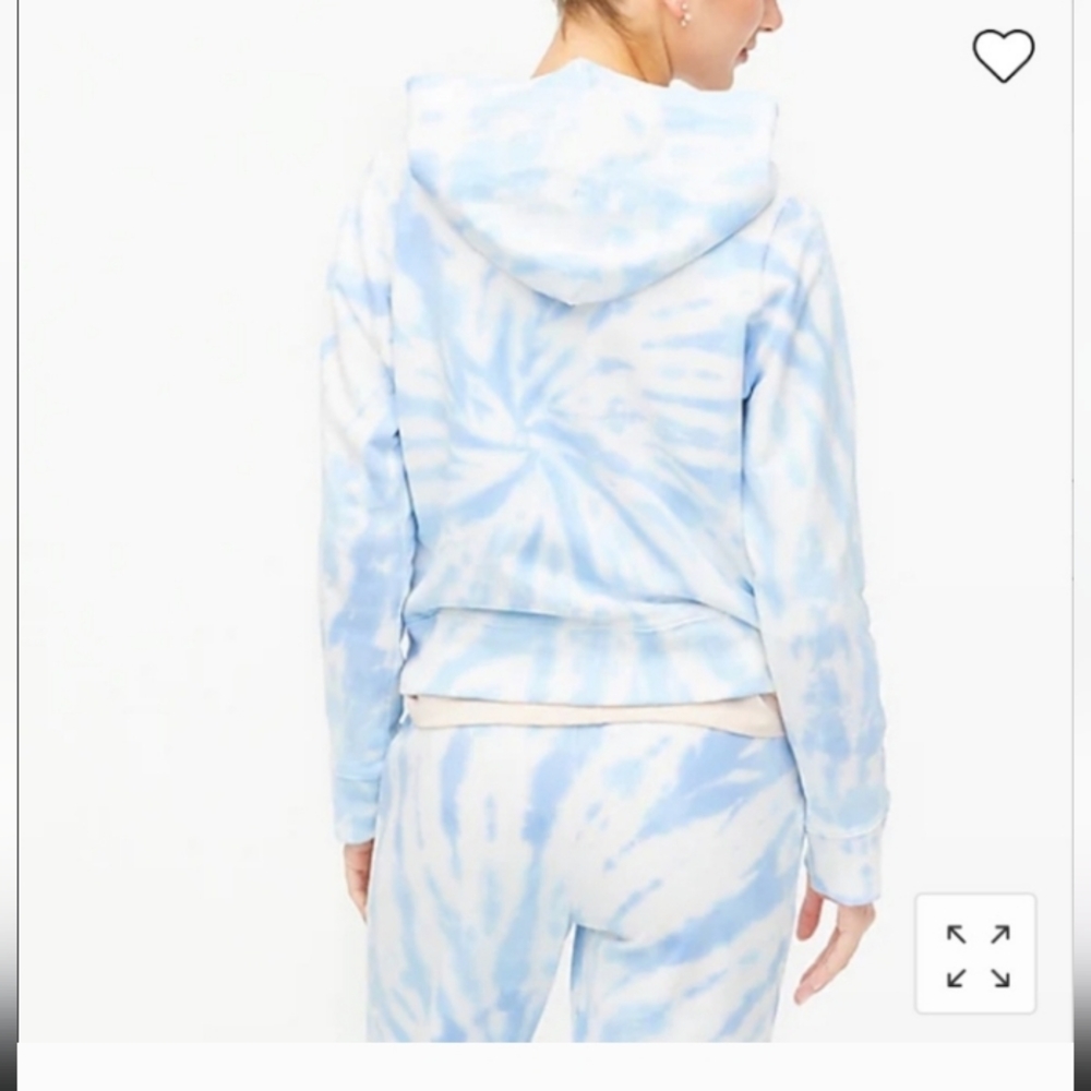 J. Crew Tie Dye Hoodie Sweatshirt Women's Size Medium - Picture 2 of 7